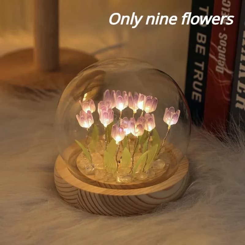 Kit DIY Lampu Malam LED Tulip Mini