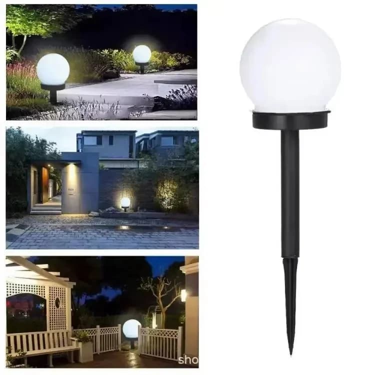 Lampu Bola LED Kuasa Solar Kalis Air untuk Taman