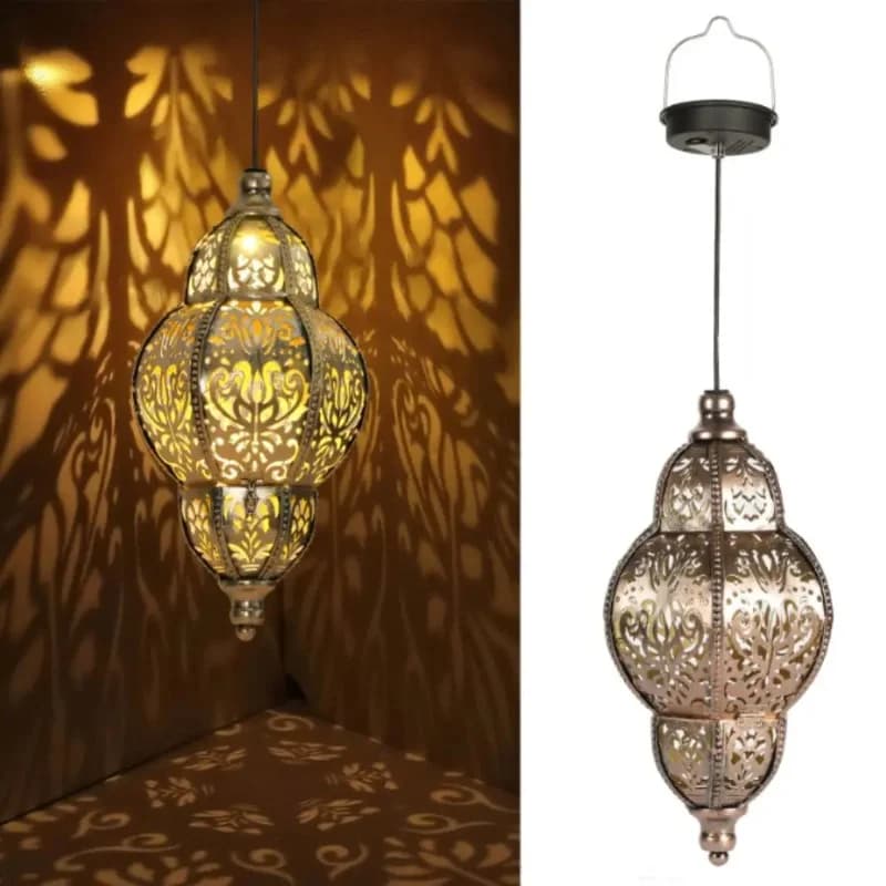 Lampu Hiasan Solar Bergaya Eropah Berongga
