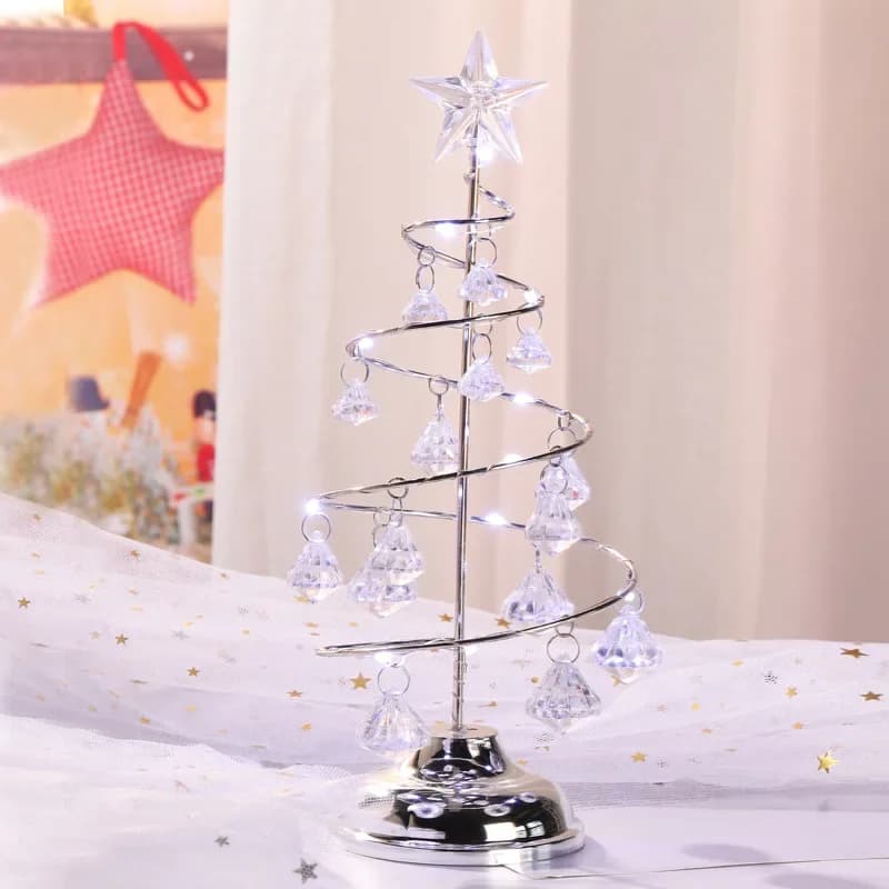 Hiasan Lampu Malam Kristal LED Pokok Krismas