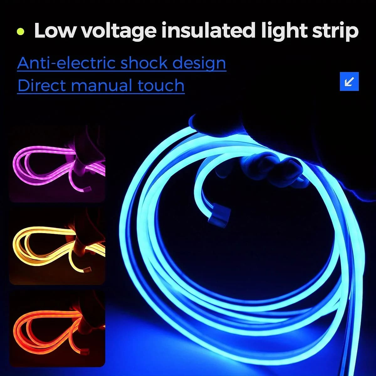 Lampu Jalur LED Neon RGB Fleksibel USB dengan Kawalan Jauh