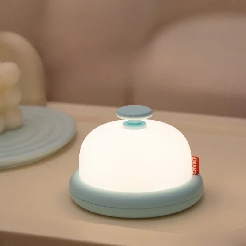 Lampu Malam LED Putih Hangat Loceng Comel dengan Pemasa