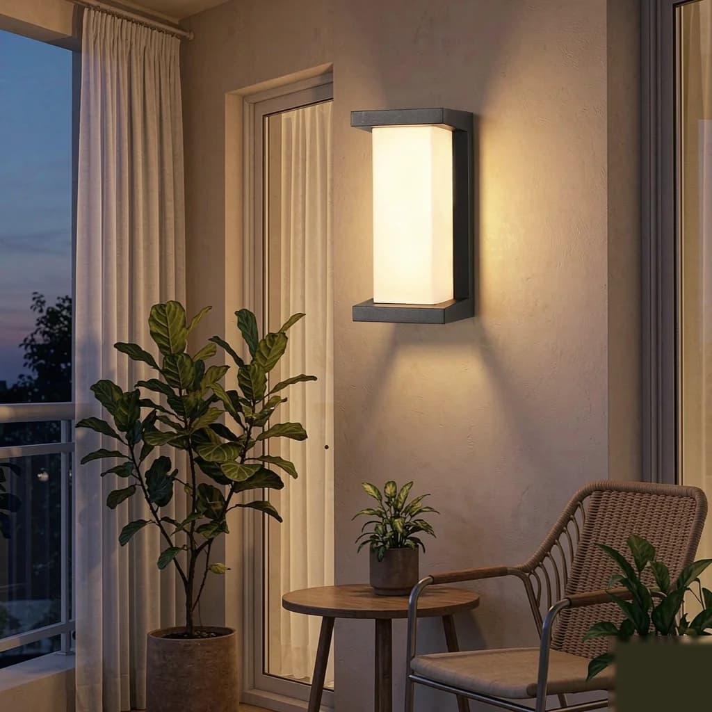 Lampu Dinding Luar Kanvas LED Sensor Pergerakan Kalisk Air