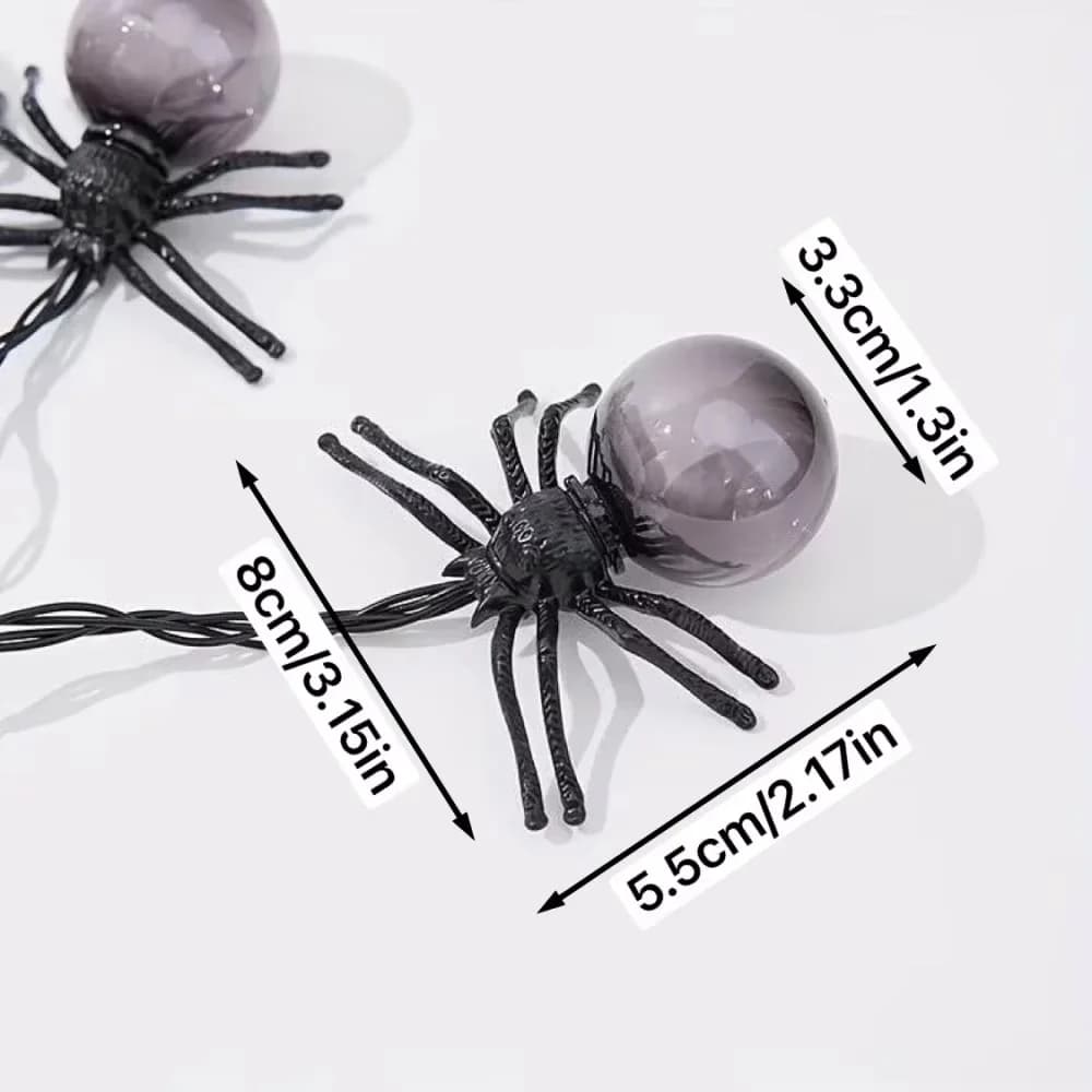 Lampu String LED Laba-laba Berkuasa Bateri
