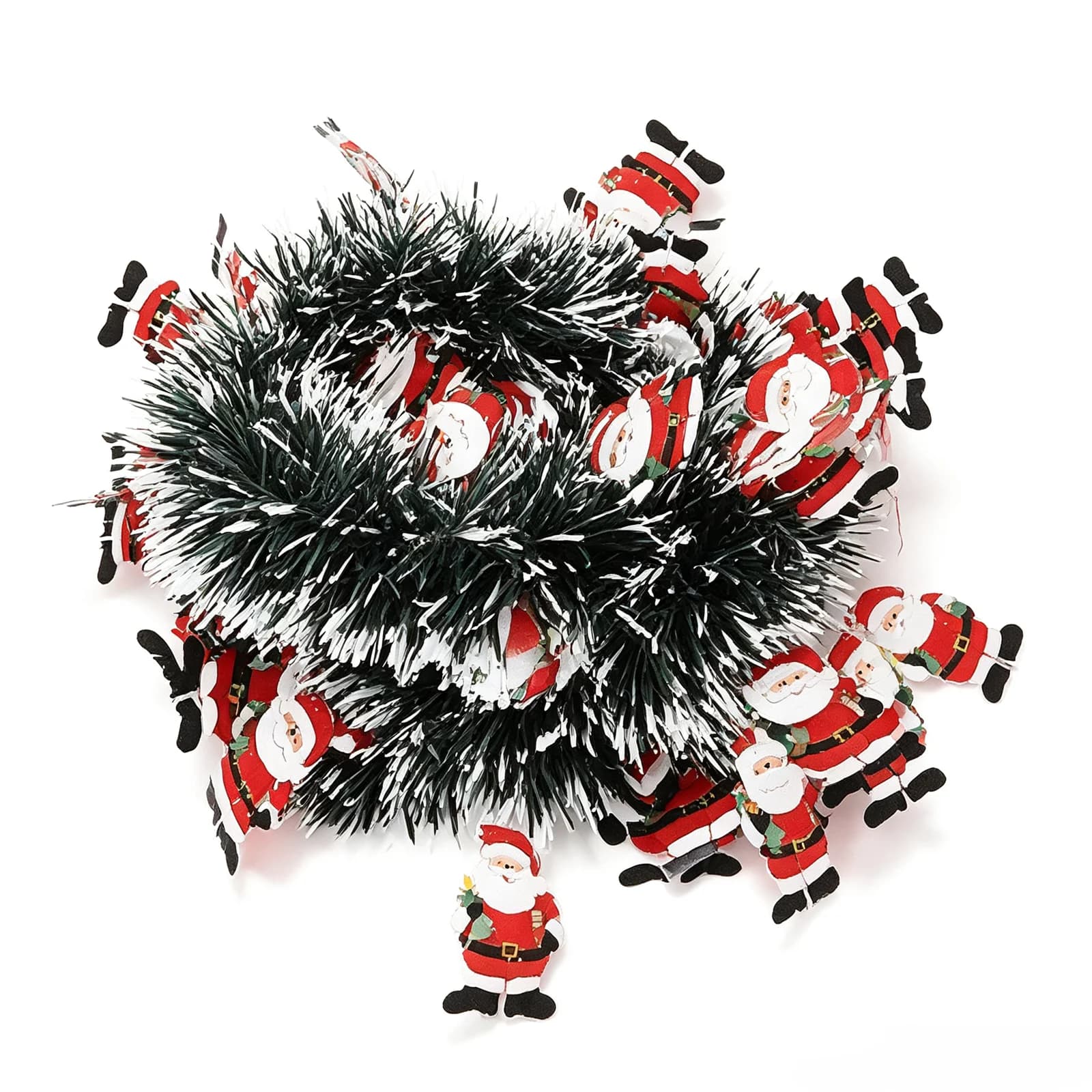 Lampu String Garlands Tinjel LED dengan Santa Claus
