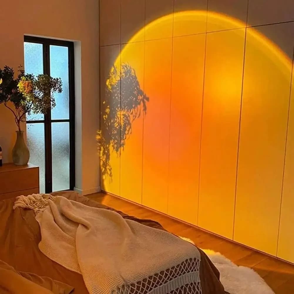 Lampu Projektor Sunset USB dengan Leher Fleksibel