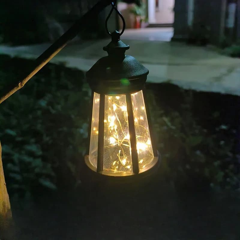 Lampu String Lantern LED Solar Kalis Air