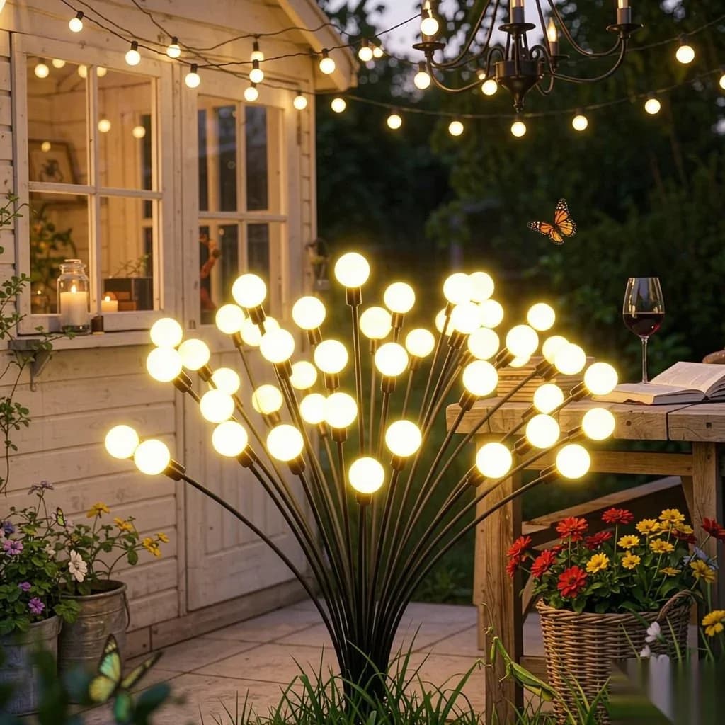Lampu Taman Solar Firefly Luar Rumah, Kalis Air