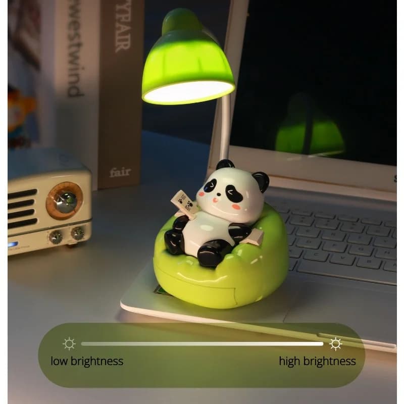 Lampu Meja LED Panda dengan Pemegang Telefon