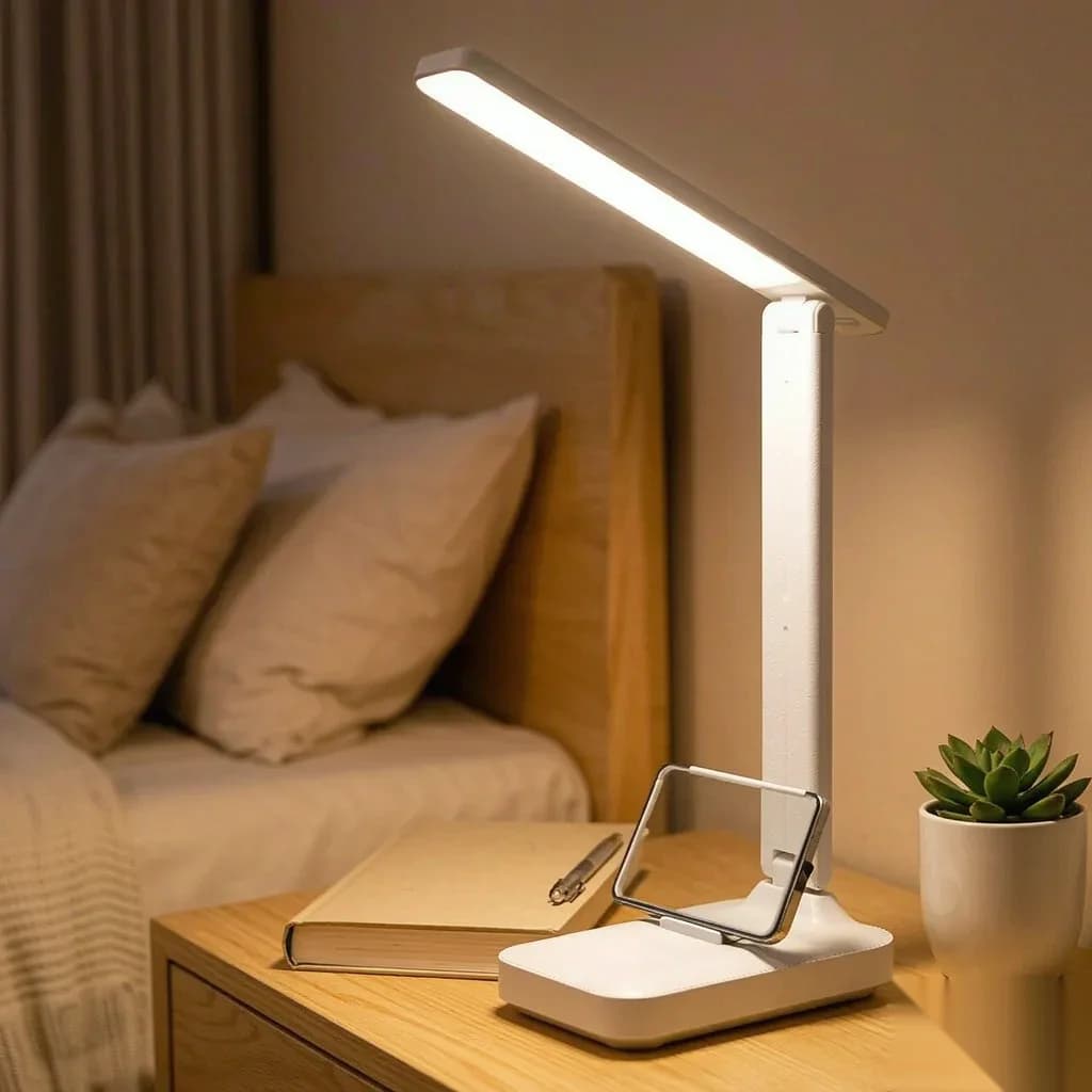 Lampu Bacaan LED Boleh Dilipat & Diatur Kecerahan dengan 3 Mod Warna